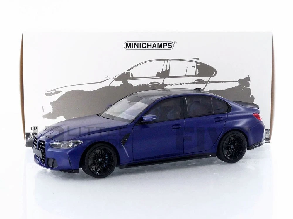 BMW M8 Coupé 2020 – Minichamps 1/18 – Metallic Blue – Réf 110 029024