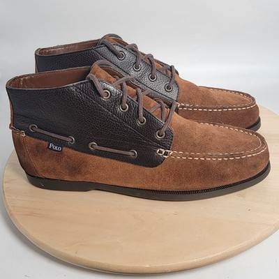 Polo Ralph Lauren Barx Chukka 2-Tone 4eye Ankle Boots Size 10.5 D