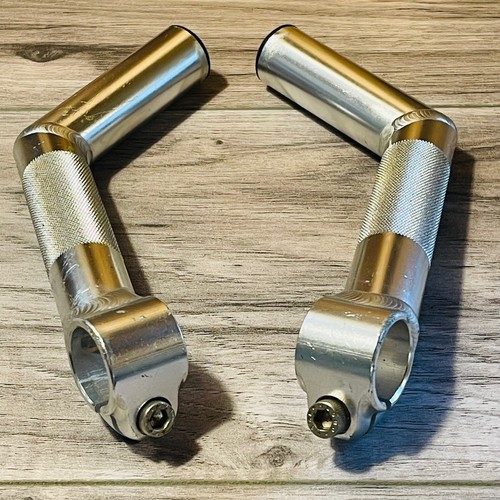 Vintage Control Tech Welded Aluminum Bar Ends Silver CLEAN - Picture 6 of 7