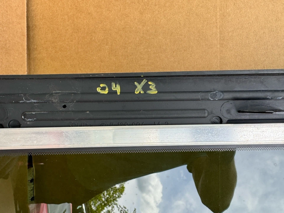 BMW X3 2004-2010 techo corredizo panorámico superior delantero ventana panel de vidrio OEM Foto 4 de 4