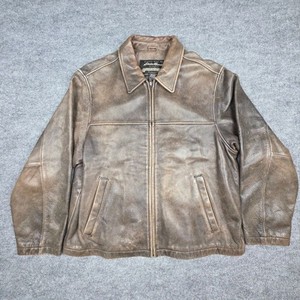 Eddie Bauer Leather Bomber Jacket | eBay