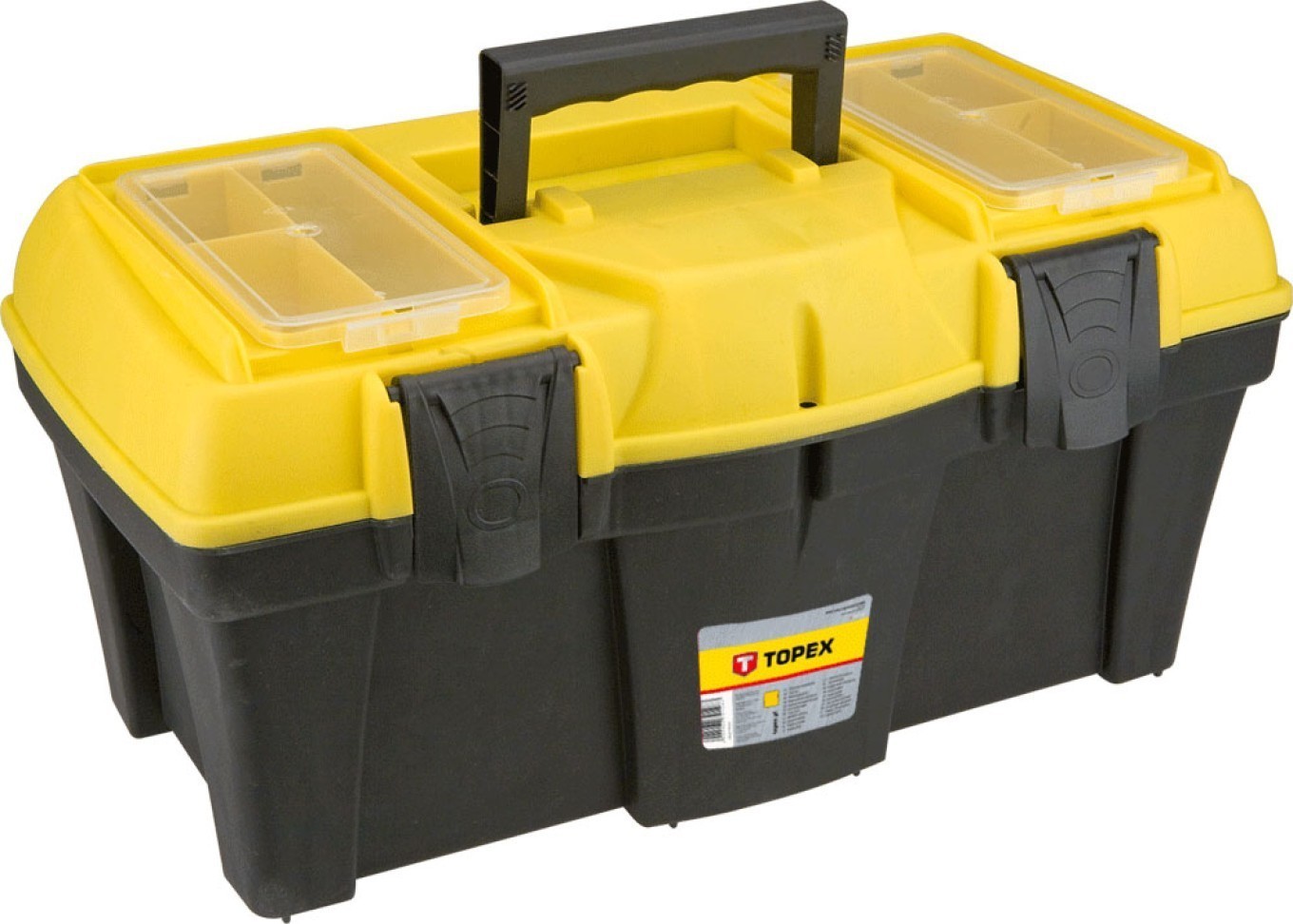Topex Schwarz/Weiss Werkzeugkoffer, Toolbox 16 With Drivers - Bild 2