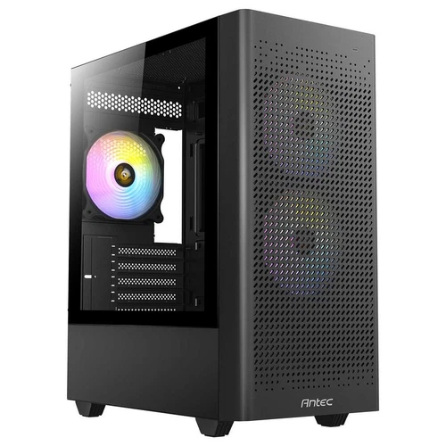 Antec NX500M ARGB Tempered Glass Mid-Tower Gaming Case, 3x RGB Fans Pre-insta...