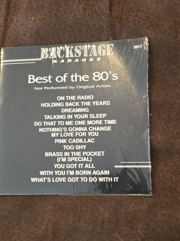 THE BEST OF THE 80's Karaoke CD+G Tracks Backstage #3817