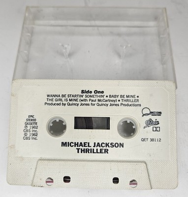 Michael Jackson Thriller Cassette Album Epic 1982 Dolby QET 38112 Cassette ONLY