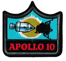 Kellogg's cereal premium NASA Apollo 10 moon landing embroidered space patch