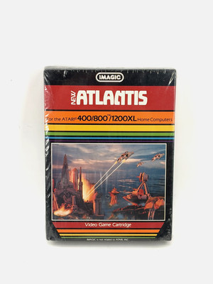 Vintage Atlantis Cartridge for Atari 400 800 1200XL Complete New Sealed 1983