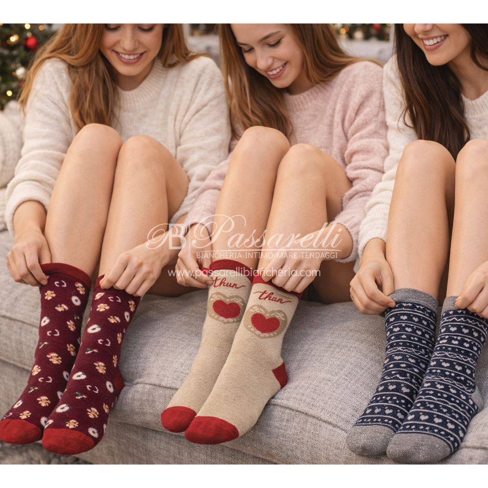 Thun Donna Set Calzini Scatola Thunland Taglia Unica 3X 3 Pezzi D002813 - Immagine 2