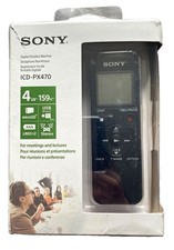 Sony ICD-PX470 Digital Dictation Machine 4GB USB Direct Stereo microSD