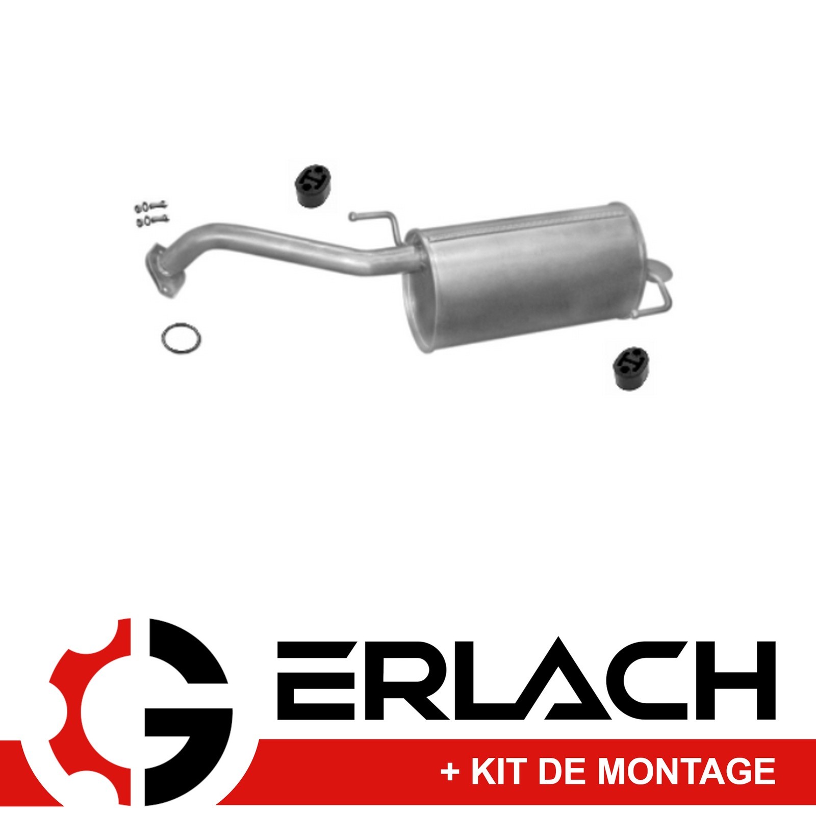 Silencieux arriere 5853 pot d'echappement Nissan Micra III 1.5 dCi et Note 1.5 dCi 8V