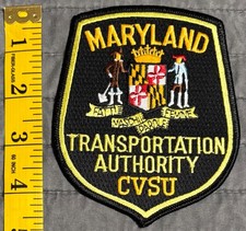 Maryland MD Transportation Authority Commercial Vehicle Safety Unit CVSU Patch