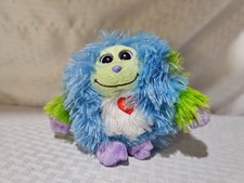 Ty Beanie Babies Monstaz Benny Fuzzy Blue & Green Monster Plush NEW With Tags