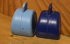 Vintage Fisher Price Little People Blue Suitcases Rare HTF