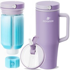 MOQOZO Reusable 40oz Breastmilk Storage Cooler Bottle Travel TSA Approved