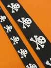 Skull and bones ribbon - price per metre