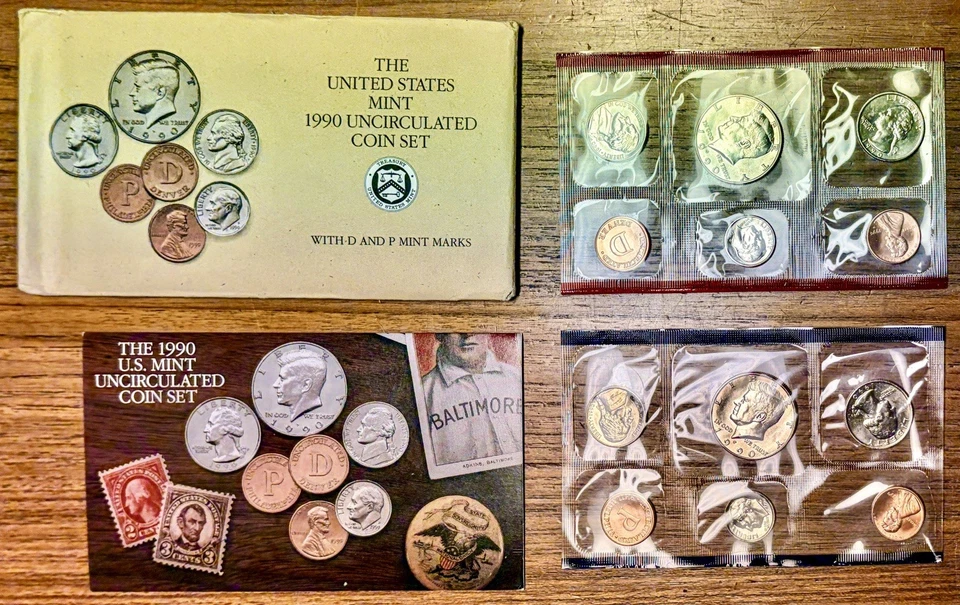 Six US Mint Sets P&D; 1989 ‘90 ‘91 '92 '93 '94; Sealed OGP; FREE SHIPPING - Image 4 of 4