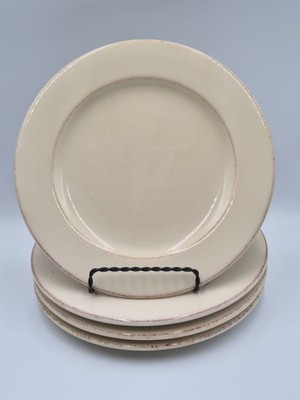   4 piece PIER 1 Imports TOSCANA IVORY 8¾'' Salad Plate Set