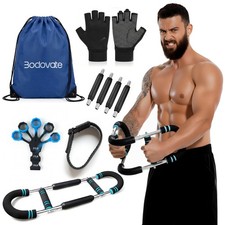 Adjustable Chest Trainer for Men - Heavy Duty Spring Arm Twister  Upper Body...