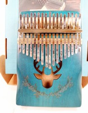 Kalimba African Musical Instrument thumb Piano 17 Key Mahogany New in Box