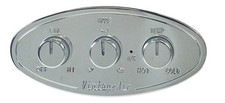 Vintage Air Gen 5 Streamline Oval Control Panel With Polished Finish 490751