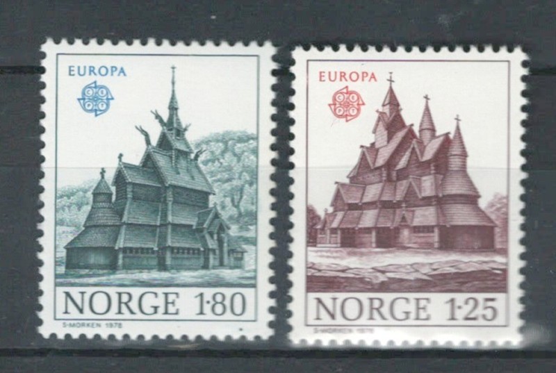 NORWAY  EUROPE HISTORICAL PLACES ARCHITECTURE MNH SET LOT (EURO 676)