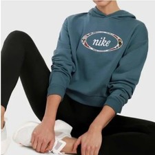 Nike Sportswear Cropped Hoodie With Embroidered Swoosh Size Medium