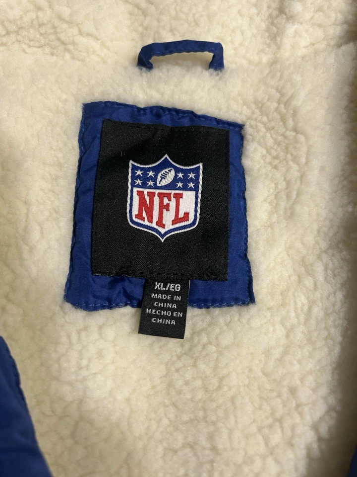 Chaqueta acolchada Los Angeles Rams con piel interior nueva con etiqueta para hombre XL NFL Foto 3 de 4