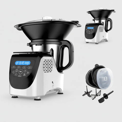 Chef-O-Matic Chef-O-Matic Küchenmaschine mit Kochfunktion 26cm 1000 W 3L Chef-O-Matic Chef-O-Matic Küchenmaschine mit Kochfunktion 26cm 1000 W 3L