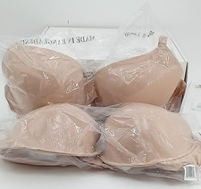 2 Women's Lightly Lined Underwire Demi T-Shirt Bra - Auden NEW