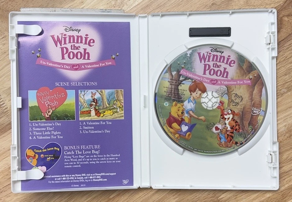 Winnie The Pooh Un-Valentine’s Day / Valentine For You Double Feature DVD Disney - Image 3 of 3