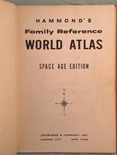 Hammond’s World Atlas Space Age Edition Vintage (1963, Hardcover)
