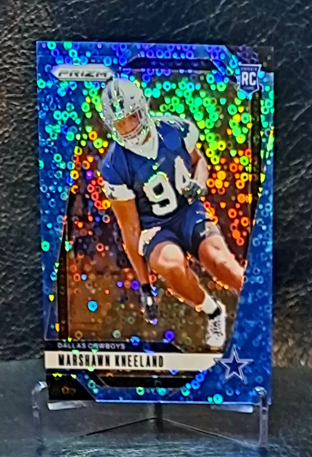 2024 Panini Prizm - Rookies Marshawn Kneeland #373 Blue No Huddle Prizm /99 (RC)