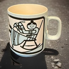 The Worlds Best Grandma Original Hornsea John Clappison Collectible Mug 1970’s