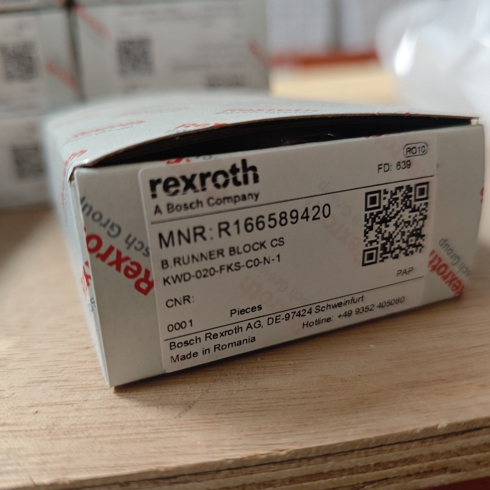 Bosch Rexroth R166589420 BSHP FKS Size 20 Ball Runner Block Linear Guide Block