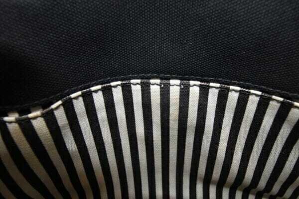 Prada 2WAY Handbag Canapa 1BG439 Black Canvas Used Shoulder Crossbody Stripe Log thumbnail 9