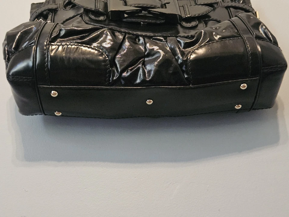 古驰漆皮黑色Queen Bow手提包单肩包钱包 — 第 2/4 张图片