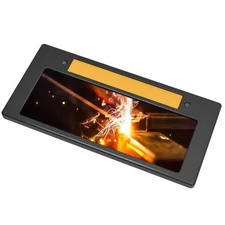 TRQWH 2x4.25" Auto Darkening Lens, True Color View, Solar Powered, 2 Arc Sensors