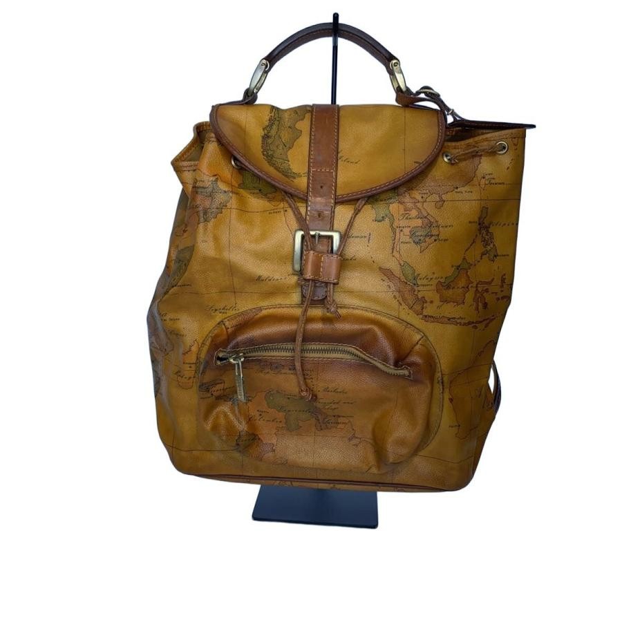 PRIMA CLAS Backpack Allover Map Pattern Stitch Th… - image 1