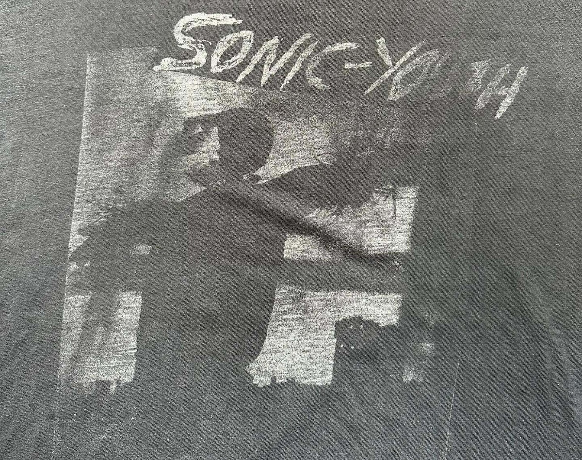 激レア SONIC YOUTH BAD MOON RISING Tシャツ XL 1985 Sonic Youth Bad Moon Rising Album Promo T-Shirt For