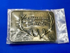 Preserving Our Shooting Heritage NRA Whittington Center NOS Belt Buckle