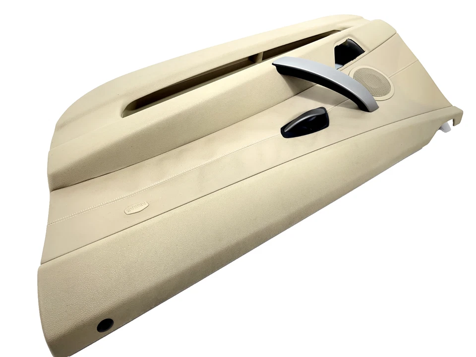 BMW Z4 2003-2008 convertible panel puerta lado pasajero tarjeta cuero beige derecho OEM Foto 4 de 4