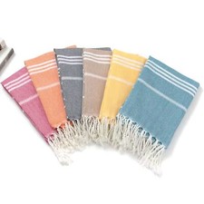 Large Hammam Beach Towel Striped Turkish Style Fouta Peshtemal Cotton