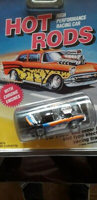 Tyco Hot Rods Slotcar  Corvette '60 NEU OVP 9079 Schwarz-bunt