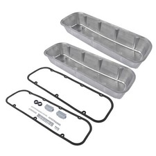 3-1116 Tall Valve Covers Polished W Gasket Hardware For Chevy Big Block 396