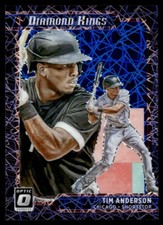 2021 Donruss Optic Blue Velocity Tim Anderson 47/99 Chicago White Sox #7