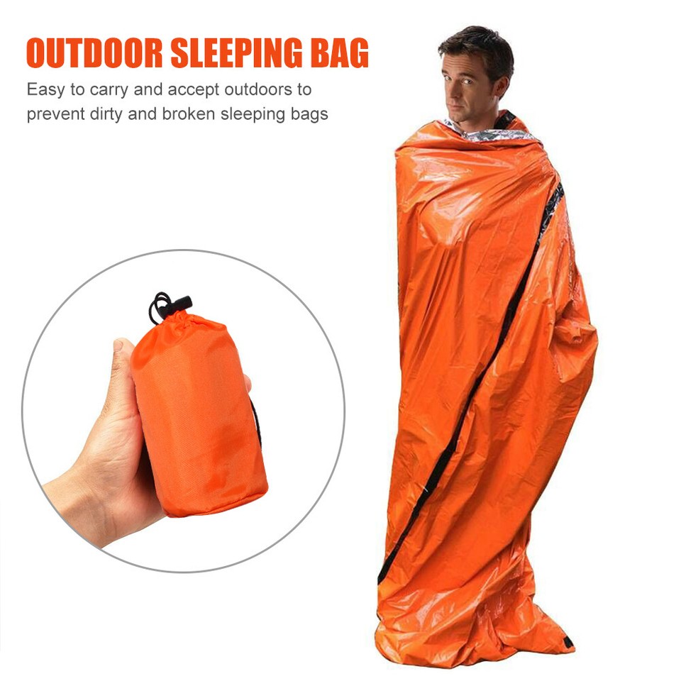 Outdoor Emergency Sleeping Bag Camping Survival Sleep Pouch with