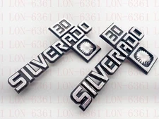 For 1981-1987 GM Chevy Silverado 30 Logo Trucks Fender Emblem Badge (2pcs New)