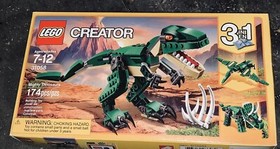 LEGO Mighty Dinosaurs Lego Creator 3-in-1 T Rex Pterodactyl Triceratops - NEW!!!