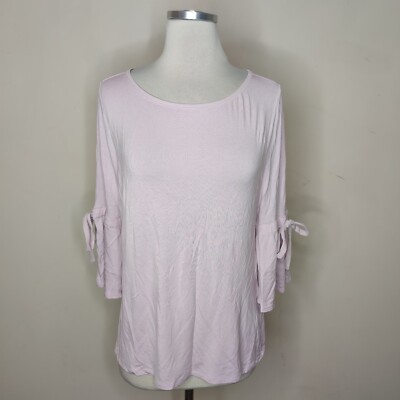 White House Black Market Top Size Medium 3/4 Sleeve Cotton Modal NWT