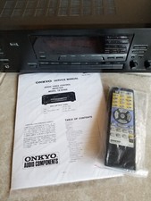 Onkyo TX-SV454 Surround Receiver TESTED w/remote, manual EXCELLENT COND bundle